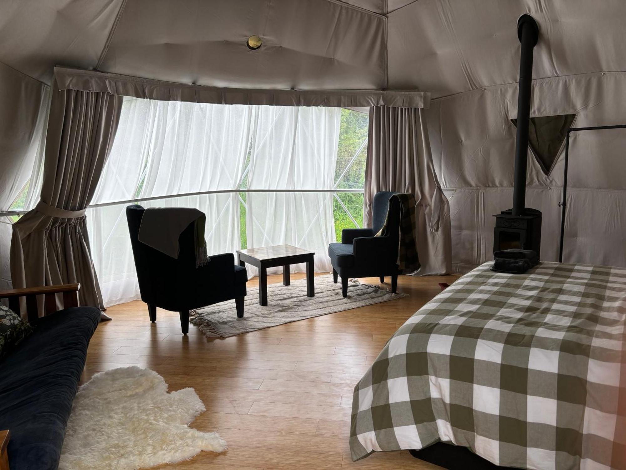 Takahuri Glamping Domes Whanganui Bagian luar foto