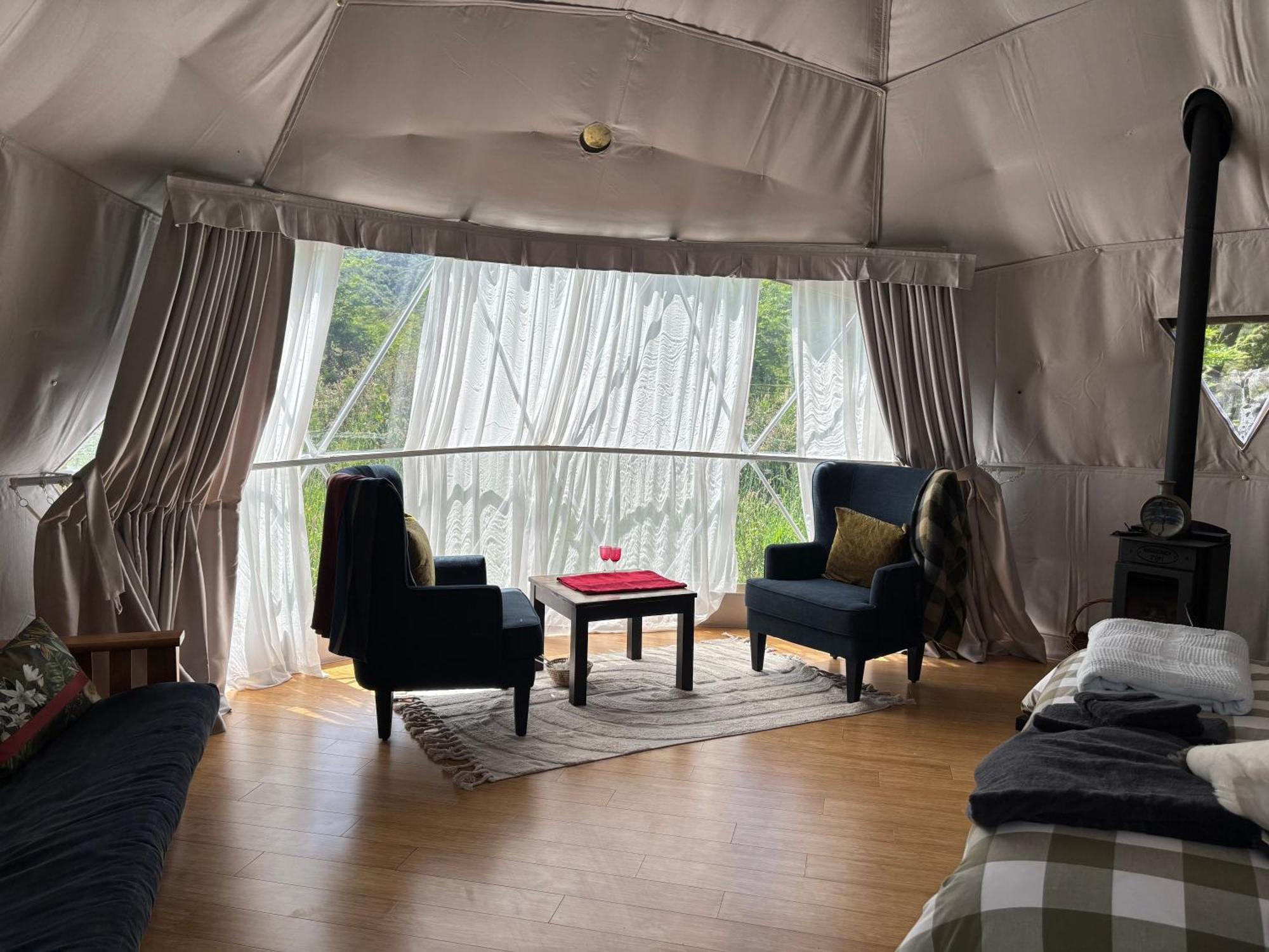 Takahuri Glamping Domes Whanganui Bagian luar foto